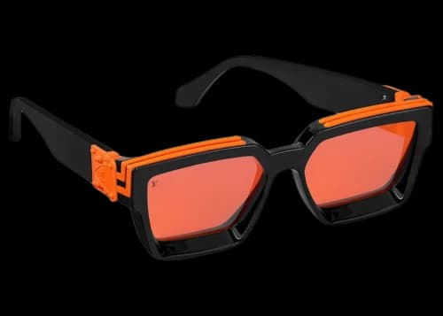 Louis Vuitton 1.1 Millionaires Sunglasses Black/Orange