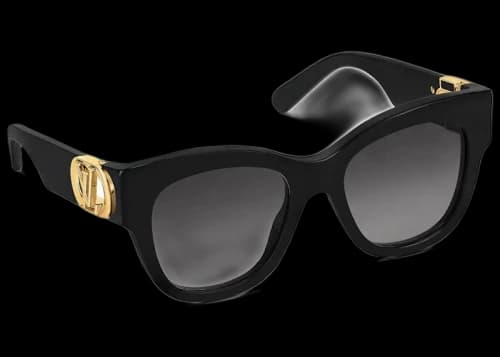 Louis Vuitton LV Link PM Cat Eye Sunglasses Black