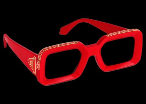 Louis Vuitton x Nigo Zillionaires Sunglasses Red