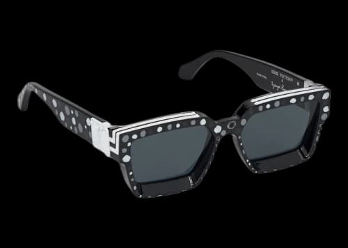 Louis Vuitton x Yayoi Kusama 1.1 Millionaires Painted Dots Sunglasses Black/Gray (Z1904E)