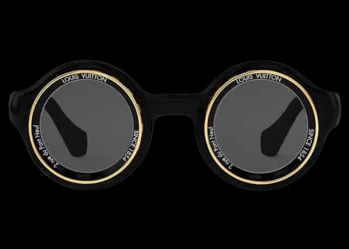 Louis Vuitton LV Super Vision Round Sunglasses Black (Z2598U)