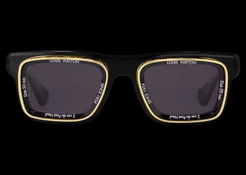 Louis Vuitton LV Super Vision Square Sunglasses Black (Z2599U)