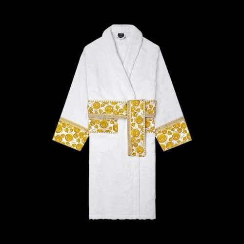 Versace Medusa Amplified Bathrobe 'White/Gold'