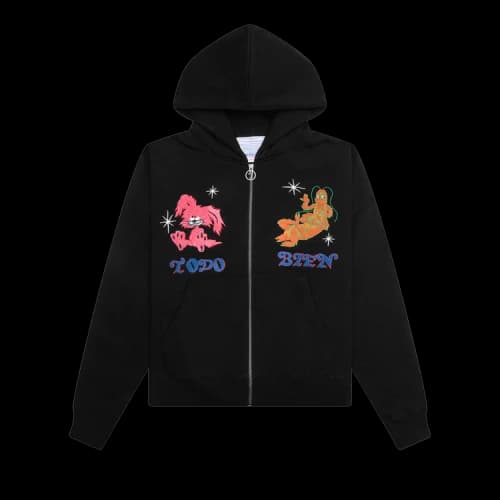 Jungles Todo Bien Zip Hoodie 'Black'