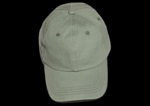 Acne Studios Cotton Baseball Cap Sage Green