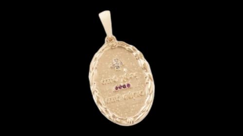 Aime Leon Dore 14kt Gold Love Poem Pendant Gold