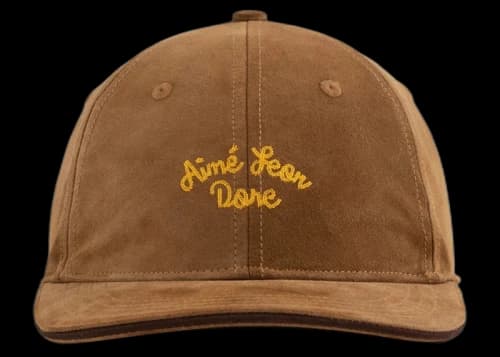 Aime Leon Dore Chain Stitch Suede Hat Brown