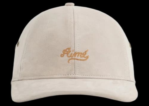 Aime Leon Dore Chain Stitch Suede Hat Off White