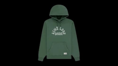 Aime Leon Dore Collegiate Logo Hoodie Green