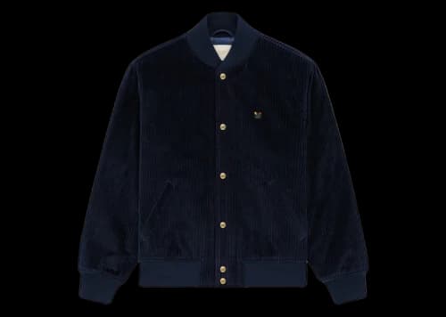 Aime Leon Dore Corduroy Crest Varsity Jacket Navy