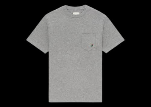 Aime Leon Dore Crest Pocket Tee Heather Grey