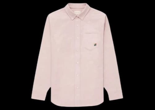 Aime Leon Dore Embroidered Crest Oxford Shirt Pink