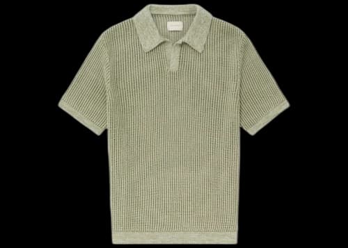 Aime Leon Dore Mesh Knit Polo (SS23) Green