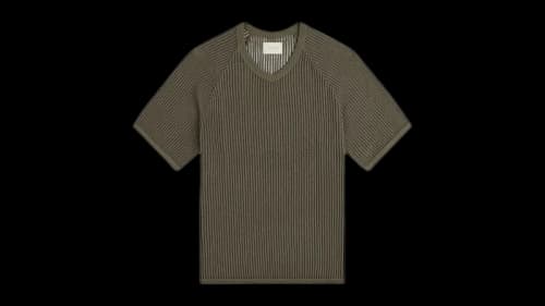 Aime Leon Dore Mesh V-Neck Tee Olive