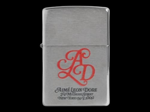 Aime Leon Dore Monogram Zippo Lighter Silver