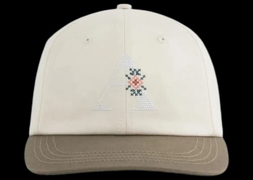 Aime Leon Dore Needlepoint 'A' Hat Off White