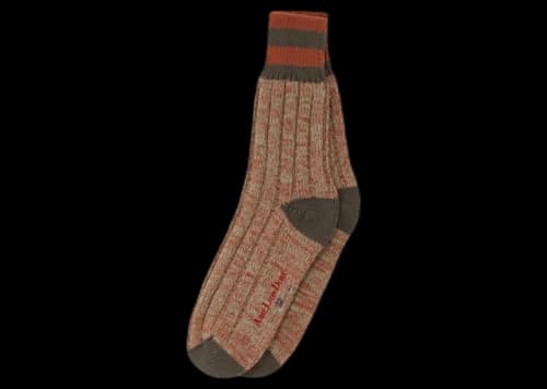 Aime Leon Dore New Balance Striped Boot Sock Brown