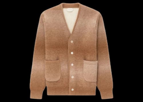 Aime Leon Dore Ombré Mohair Cardigan Brown