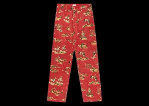 Aime Leon Dore Printed Western Carpenter Pant Red