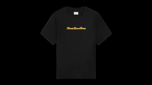Aime Leon Dore Puff Print Slub Logo Tee Black