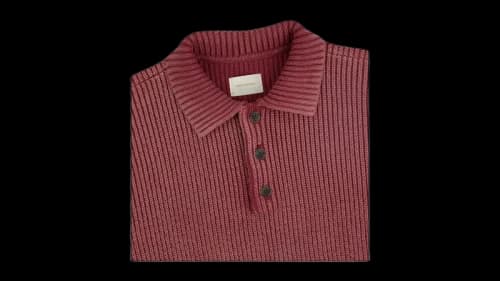 Aime Leon Dore Stone Washed Knit Polo Red