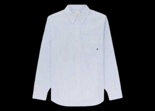 Aime Leon Dore Striped Crest Oxford Shirt Blue