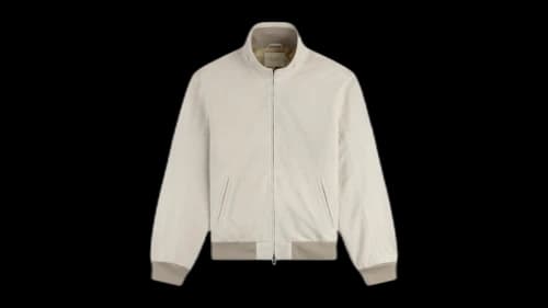 Aime Leon Dore Suede Track Jacket Silver