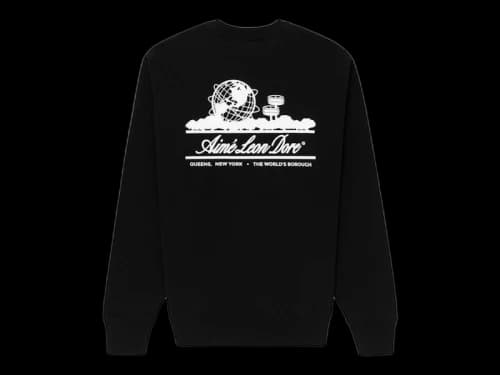 Aime Leon Dore Unisphere Crewneck Sweatshirt Black