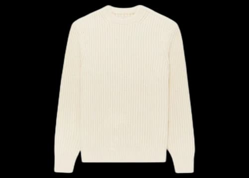 Aime Leon Dore Waffle Knit Sweater Cream