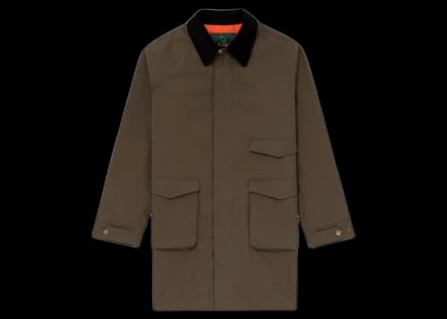 Aime Leon Dore Woolrich Waxed Topcoat Green