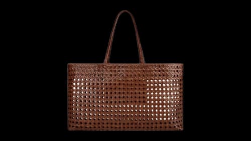 Aime Leon Dore Woven Leather Tote Bag Brown