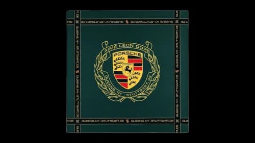 Aime Leon Dore x Porsche Silk Bandana Green