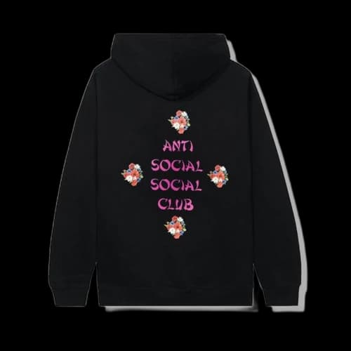 Anti Social Social Club 2 Much of Heaven Hoodie Black