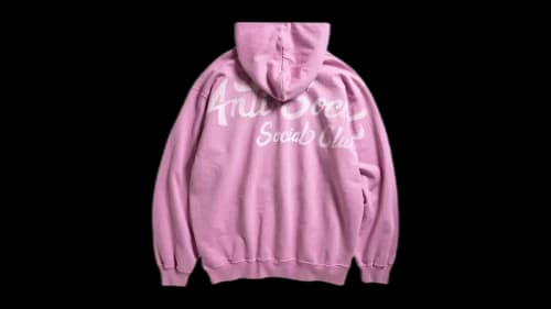 Anti Social Social Club Airbrushed Hoodie Pink