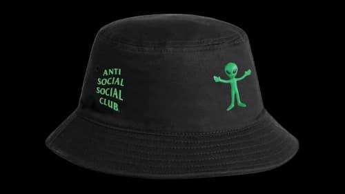 Anti Social Social Club Alien Bucket Hat Black