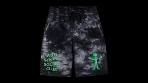 Anti Social Social Club Alien Shorts Black