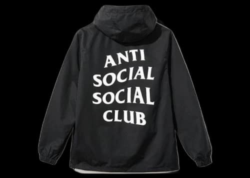 Anti Social Social Club Anorak Jacket Black