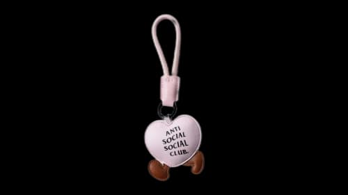Anti Social Social Club Bag Charm Pink