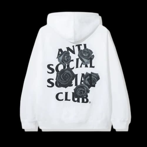 Anti Social Social Club Bat Emoji Hoodie White