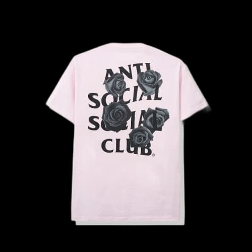 Anti Social Social Club Bat Emoji Tee Pink