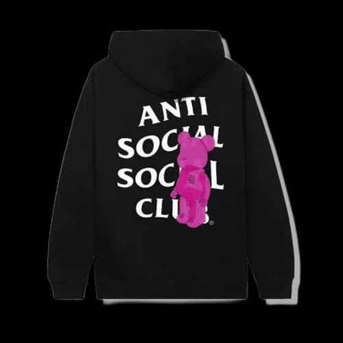 Anti Social Social Club Bearbrick Hoodie Black