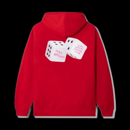 Anti Social Social Club Best Of Luck Hoodie Red
