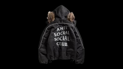 Anti Social Social Club Black Puffer Black