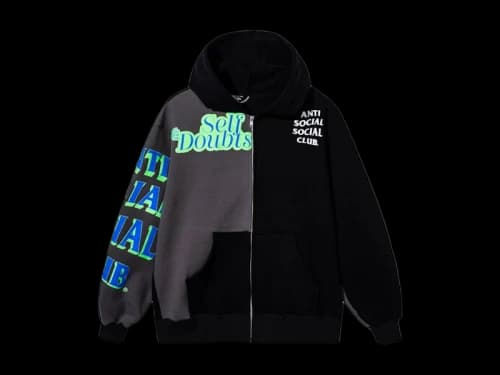 Anti Social Social Club Block Hoodie Black/Grey