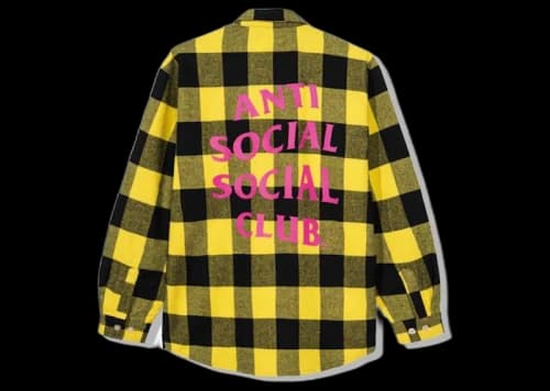 Anti Social Social Club Bored Games Flannel Yellow