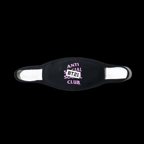 Anti Social Social Club BT21 Purify Facemask Black