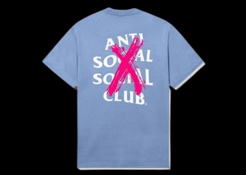 Anti Social Social Club Cancelled F&F Tee Blue