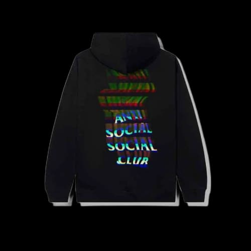 Anti Social Social Club Channel 747 Hoodie Black