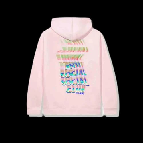 Anti Social Social Club Channel 747 Hoodie Pink