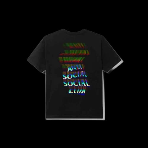 Anti Social Social Club Channel 747 Tee Black